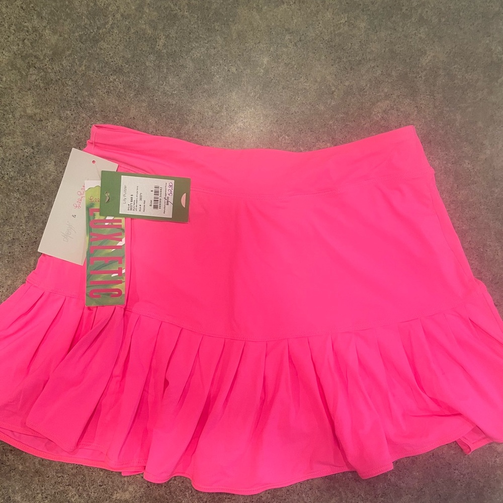 Lilly Pulitzer Neon Pink Ruffle Skort